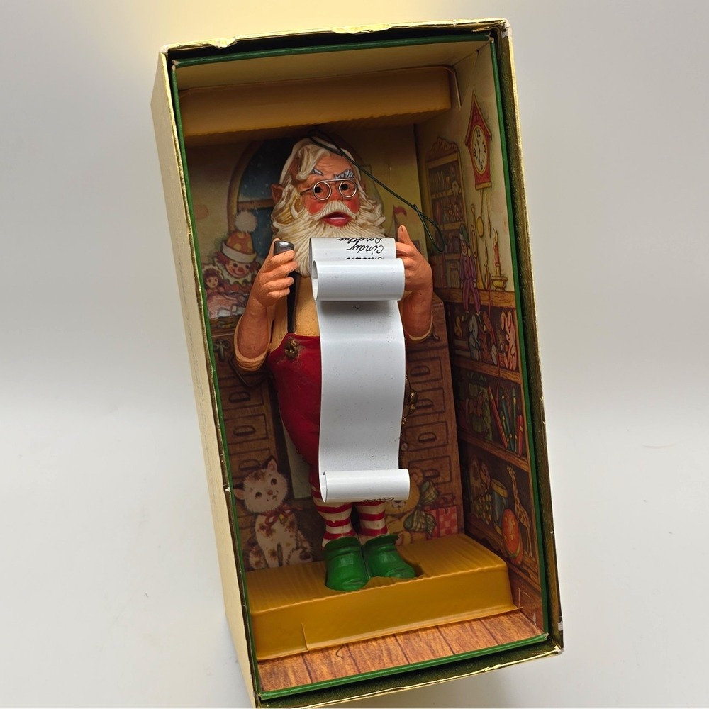 Hallmark Tree-Trimmer Collection "Checking It Twice" Santa Claus Ornament